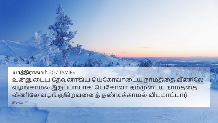யாத்திராகமம் 20:7 TAMIRV Bible Verse Image