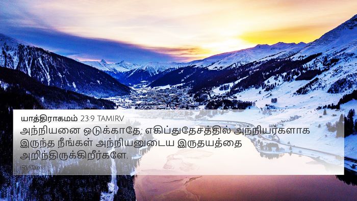யாத்திராகமம் 23:9 TAMIRV Bible Verse Image
