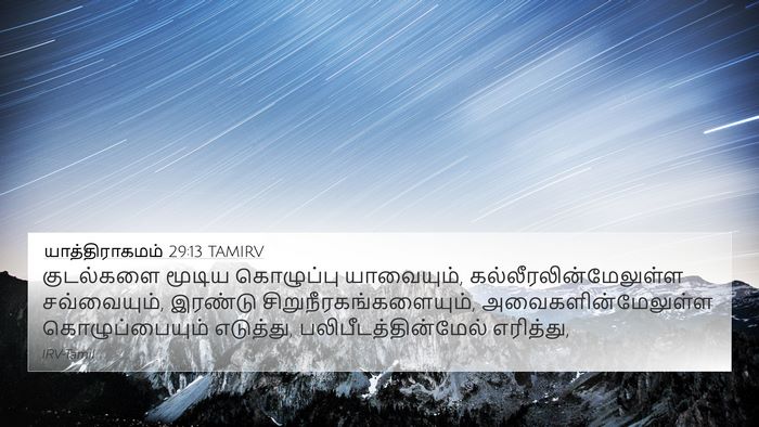 யாத்திராகமம் 29:13 TAMIRV Bible Verse Image