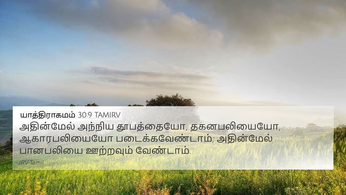 யாத்திராகமம் 30:9 TAMIRV Bible Verse Image
