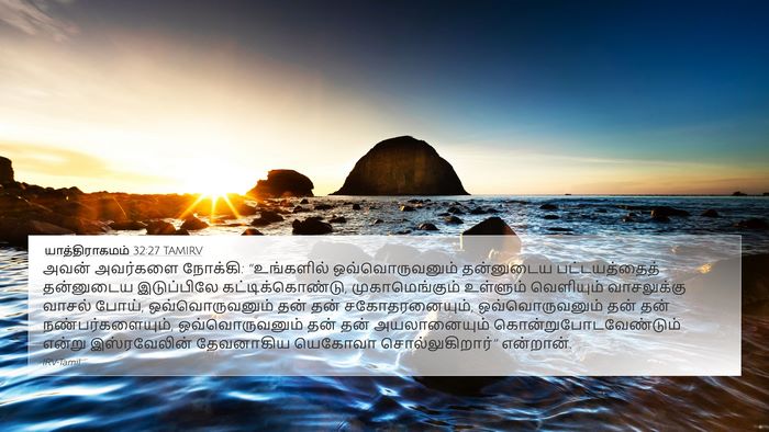 யாத்திராகமம் 32:27 TAMIRV Bible Verse Image