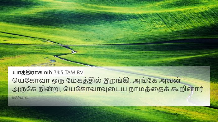 யாத்திராகமம் 34:5 TAMIRV Bible Verse Image