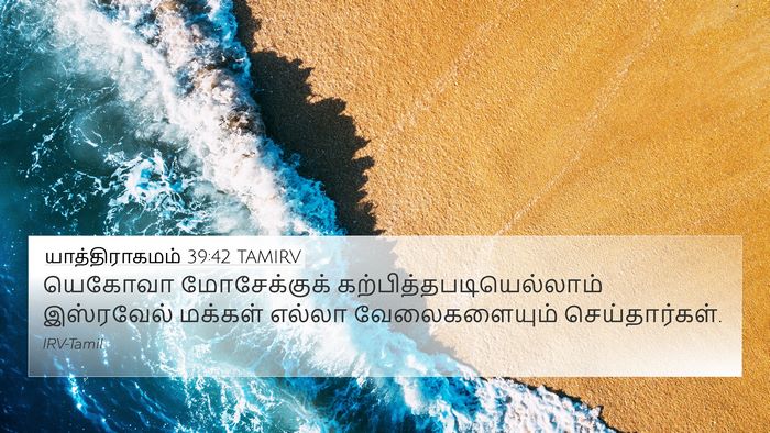 யாத்திராகமம் 39:42 TAMIRV Bible Verse Image