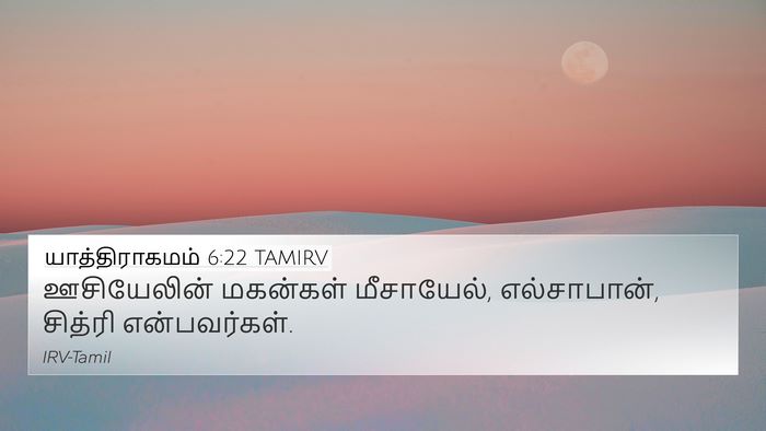 யாத்திராகமம் 6:22 TAMIRV Bible Verse Image