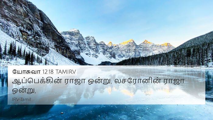 யோசுவா 12:18 TAMIRV Bible Verse Image
