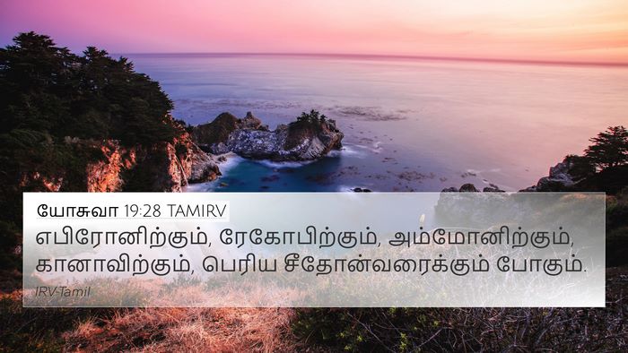 யோசுவா 19:28 TAMIRV Bible Verse Image