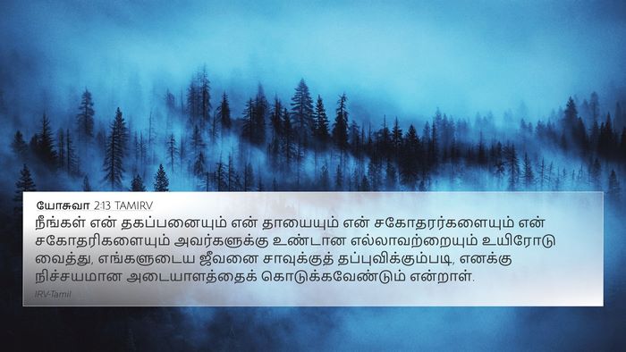 யோசுவா 2:13 TAMIRV 4K Wallpaper - நீங்கள் என் - 4K Wallpaper Bible Verse