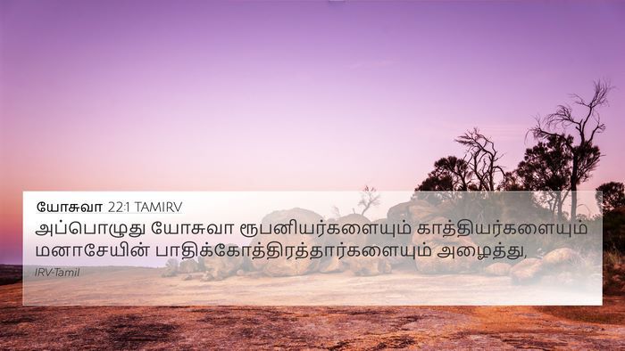 யோசுவா 22:1 TAMIRV Bible Verse Image