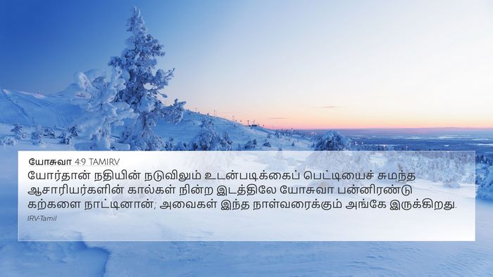 யோசுவா 4:9 TAMIRV Bible Verse Image
