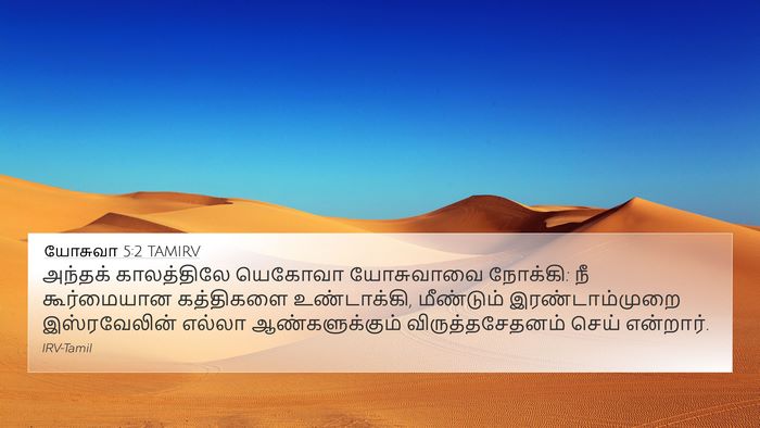 யோசுவா 5:2 TAMIRV Bible Verse Image