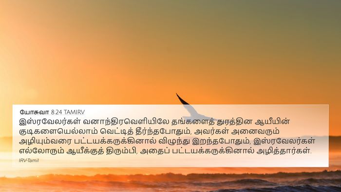 யோசுவா 8:24 TAMIRV Bible Verse Image