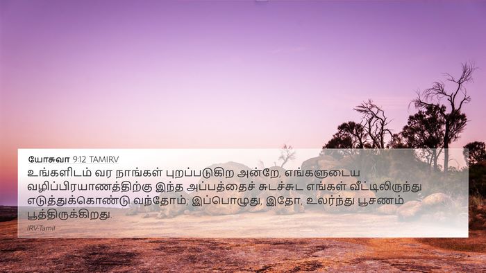 யோசுவா 9:12 TAMIRV 4K Wallpaper - உங்களிடம் வர - 4K Wallpaper Bible Verse