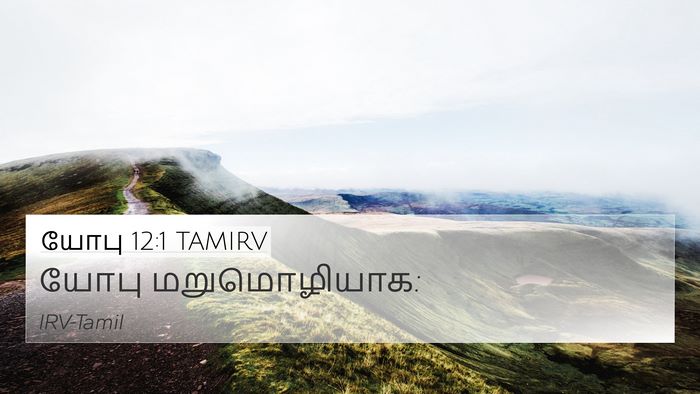 யோபு 12:1 TAMIRV 4K Wallpaper - யோபு - 4K Wallpaper Bible Verse