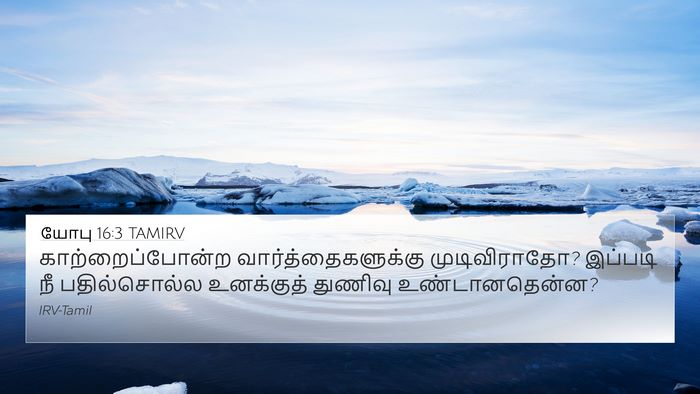 யோபு 16:3 TAMIRV Bible Verse Image