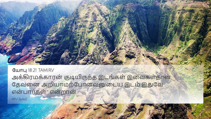 யோபு 18:21 TAMIRV Bible Verse Image