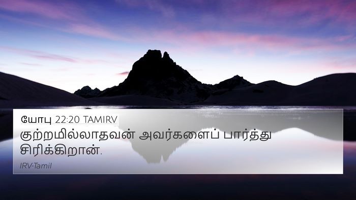 யோபு 22:20 TAMIRV Bible Verse Image
