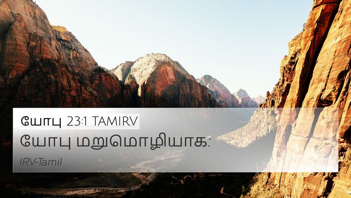 யோபு 23:1 TAMIRV 4K Wallpaper - யோபு - 4K Wallpaper Bible Verse