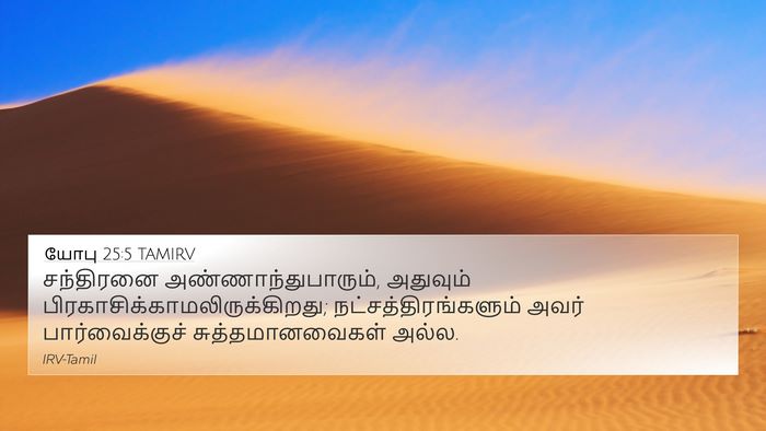 யோபு 25:5 TAMIRV Bible Verse Image