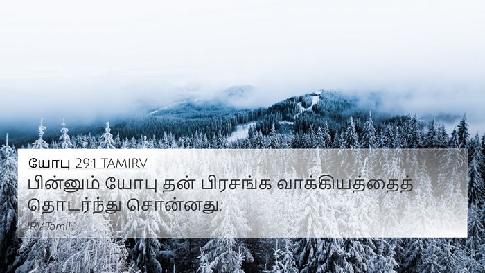 யோபு 29:1 TAMIRV Bible Verse Image
