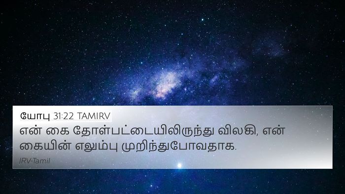 யோபு 31:22 TAMIRV 4K Wallpaper - என் கை - 4K Wallpaper Bible Verse
