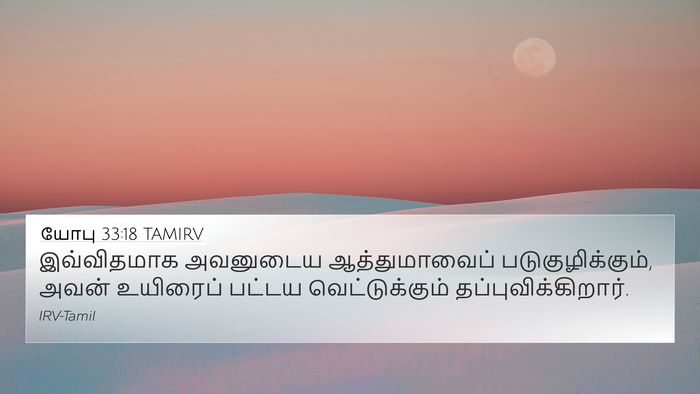 யோபு 33:18 TAMIRV Bible Verse Image