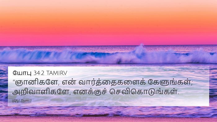 யோபு 34:2 TAMIRV Bible Verse Image