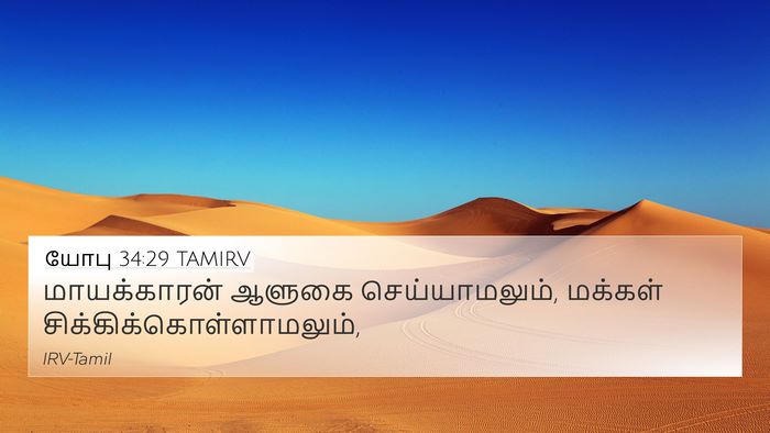 யோபு 34:29 TAMIRV Bible Verse Image