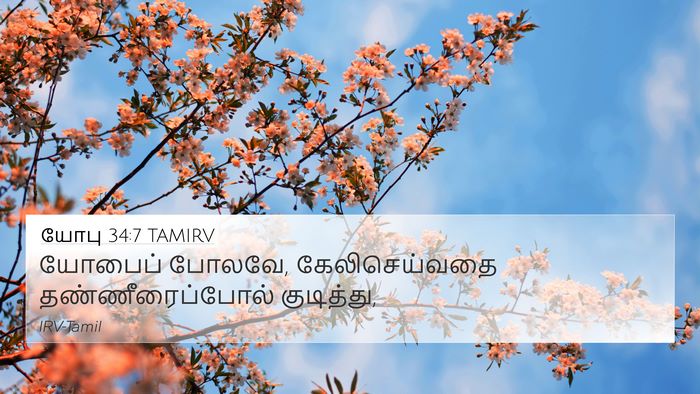 யோபு 34:7 TAMIRV Bible Verse Image