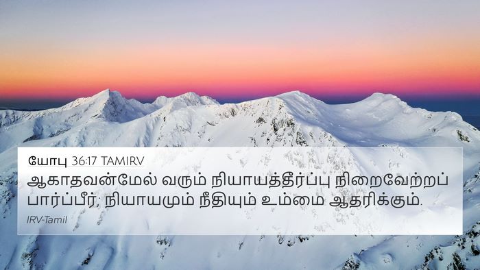 யோபு 36:17 TAMIRV Bible Verse Image