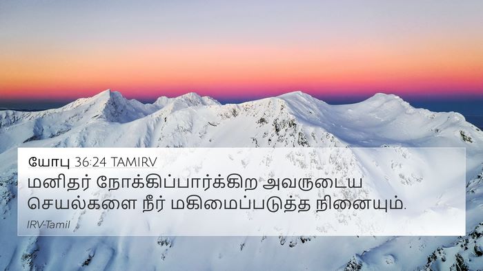யோபு 36:24 TAMIRV Bible Verse Image