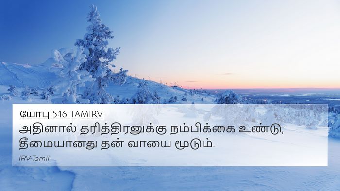 யோபு 5:16 TAMIRV Bible Verse Image