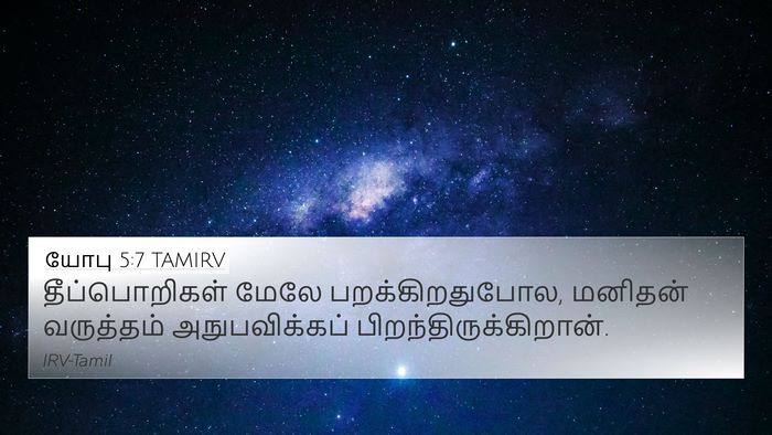 யோபு 5:7 TAMIRV Bible Verse Image