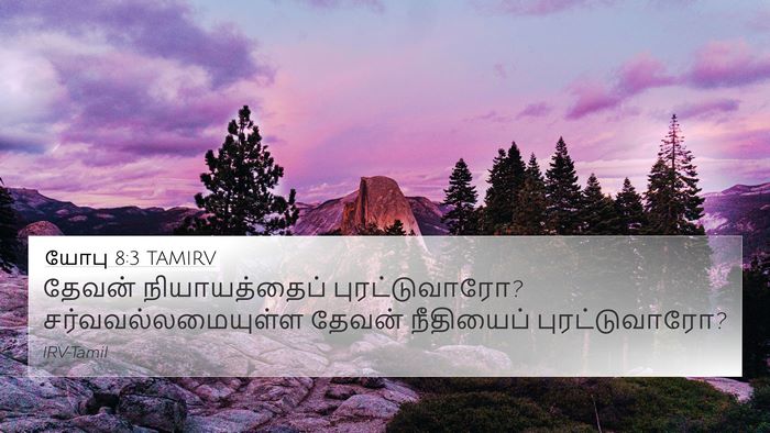 யோபு 8:3 TAMIRV Bible Verse Image