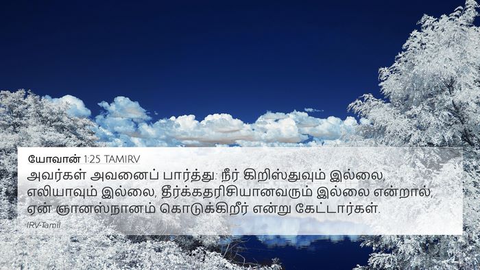யோவான் 1:25 TAMIRV Bible Verse Image