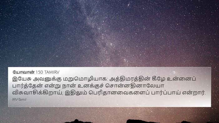யோவான் 1:50 TAMIRV Bible Verse Image