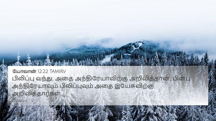 யோவான் 12:22 TAMIRV Bible Verse Image