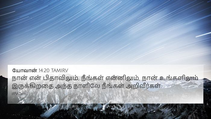 யோவான் 14:20 TAMIRV Bible Verse Image