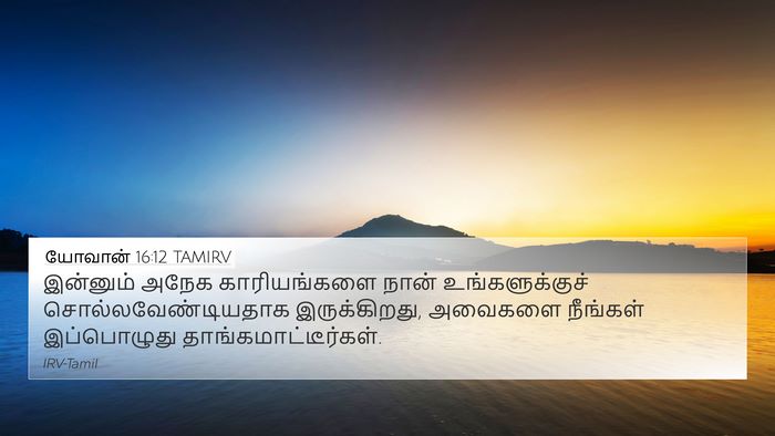 யோவான் 16:12 TAMIRV Bible Verse Image