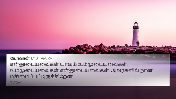 யோவான் 17:10 TAMIRV Bible Verse Image