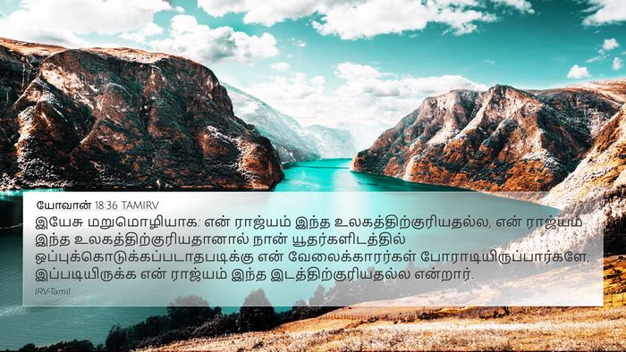 யோவான் 18:36 TAMIRV Bible Verse Image