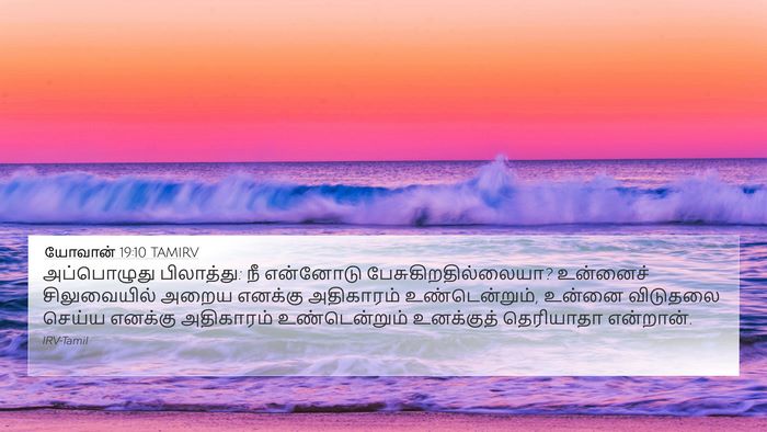 யோவான் 19:10 TAMIRV Bible Verse Image