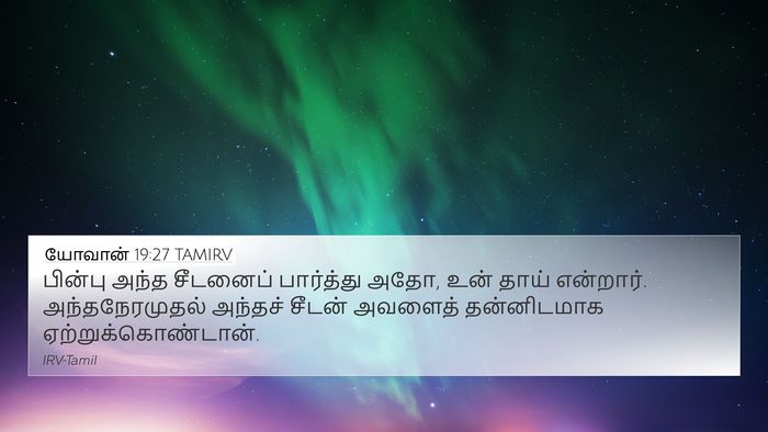யோவான் 19:27 TAMIRV Bible Verse Image