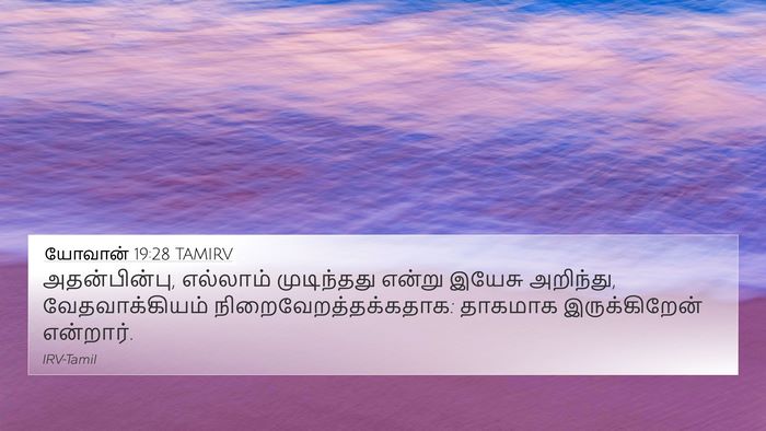 யோவான் 19:28 TAMIRV Bible Verse Image