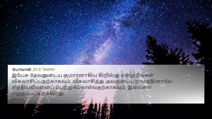 யோவான் 20:31 TAMIRV Bible Verse Image