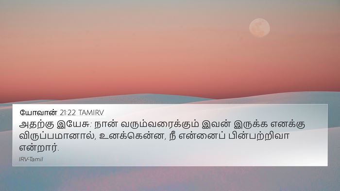 யோவான் 21:22 TAMIRV Bible Verse Image