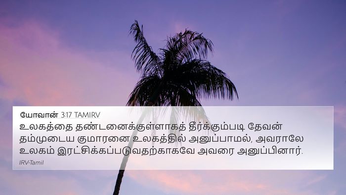 யோவான் 3:17 TAMIRV Bible Verse Image