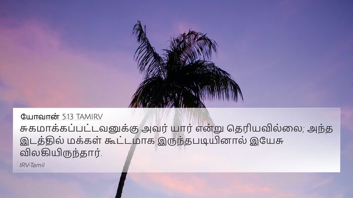 யோவான் 5:13 TAMIRV 4K Wallpaper -  - 4K Wallpaper Bible Verse