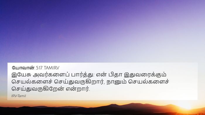 யோவான் 5:17 TAMIRV Bible Verse Image