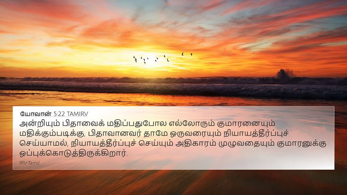 யோவான் 5:22 TAMIRV Bible Verse Image
