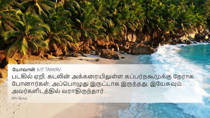 யோவான் 6:17 TAMIRV Bible Verse Image